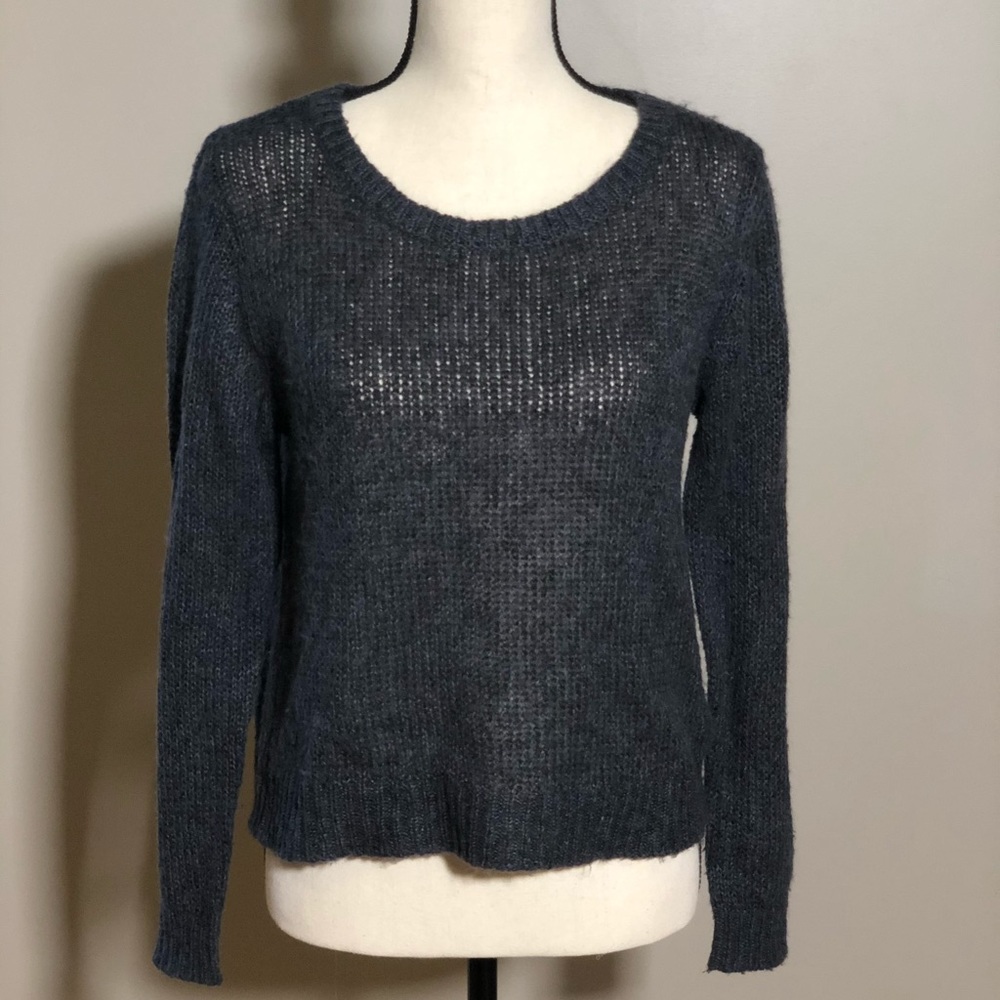 Adorable Cropped Dark Grey Sweater